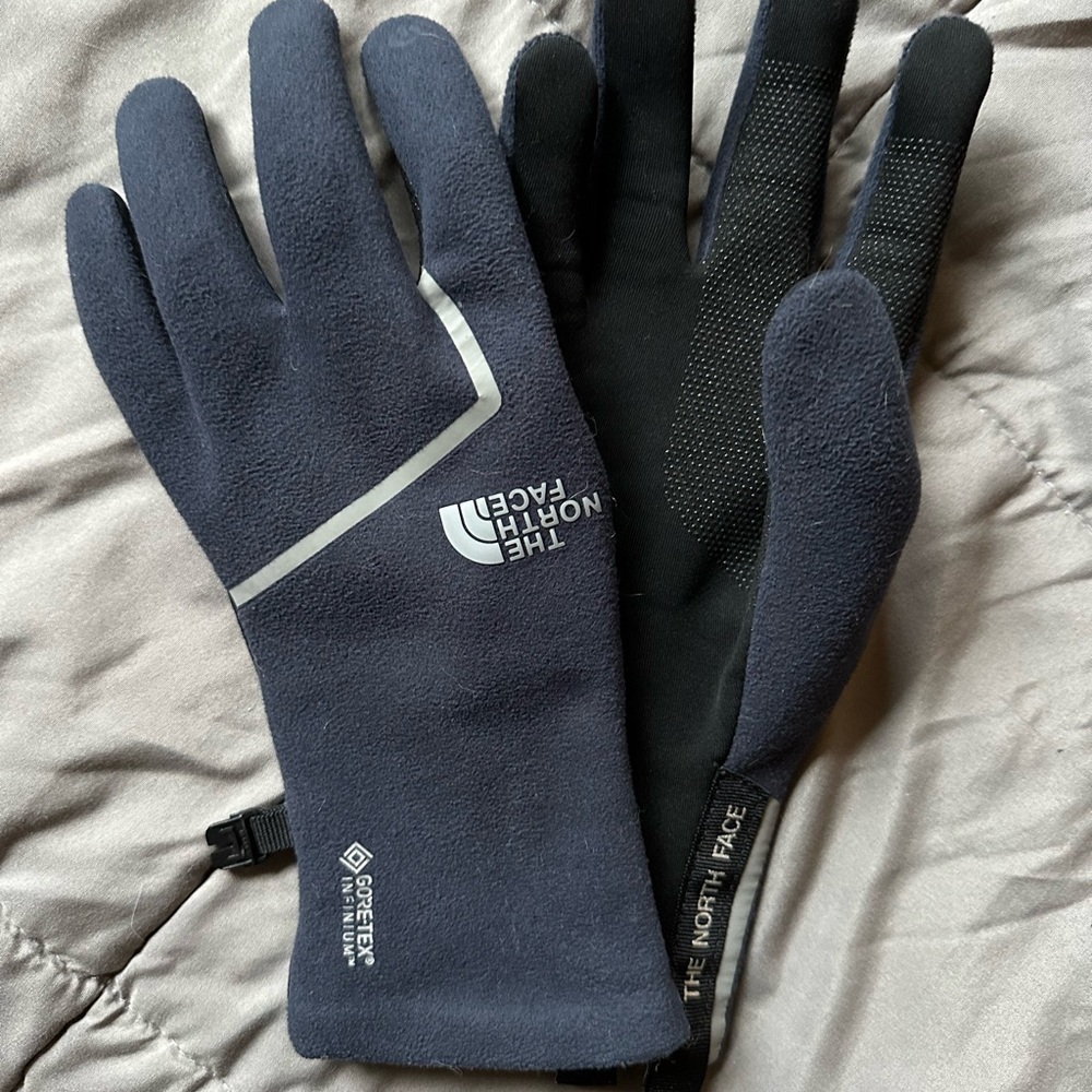 Navy North Face Goretex Gloves